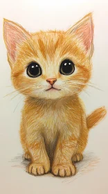 Cute Kitten Drawing