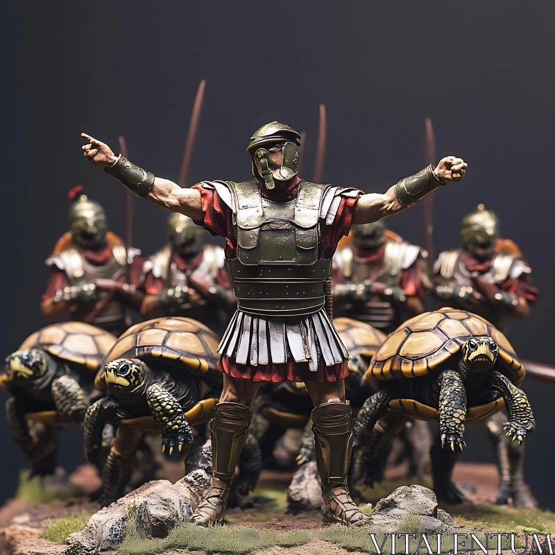 AI ART Ancient Roman Turtle Legion