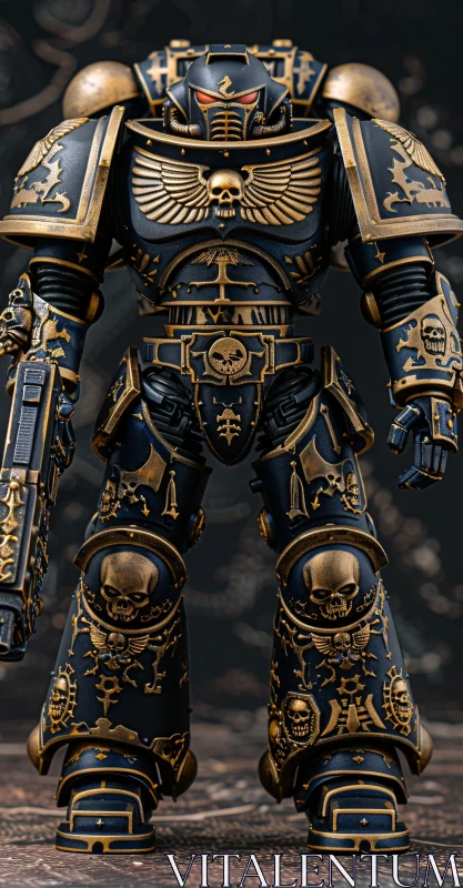 AI ART Ornate Armored Warrior