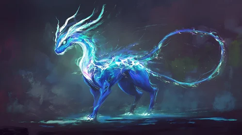 Luminous Dragon: A Fantasy Creature