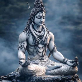 Shiva in Meditation: A Peaceful Depiction
