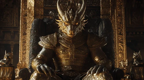 Dragon King on Throne