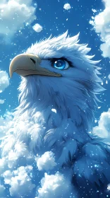 Legendary White Eagle in the Sky