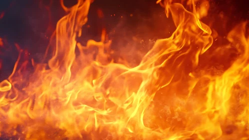 Intense and Twisting Flames in Fire