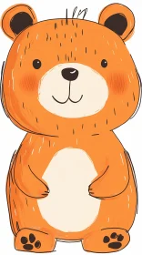 Cute Bear Cartoon Art