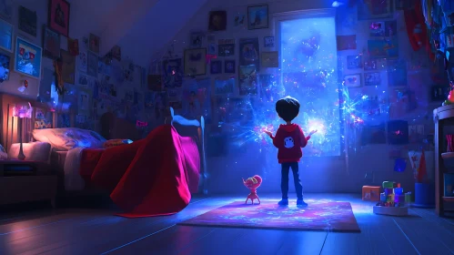 Enchanted Room with Child