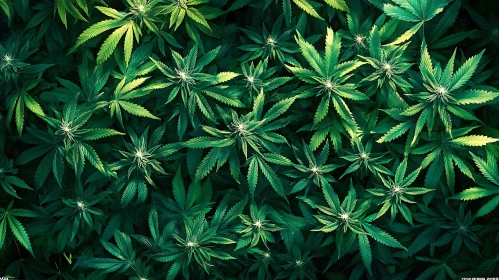 Green Leaf Tapestry