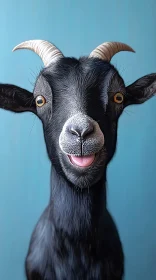 Amusing Goat with Charming Expression