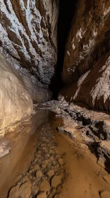 Stunning Underground Rock Formation and Stream