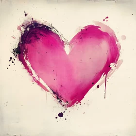 Heart in Pink and Purple