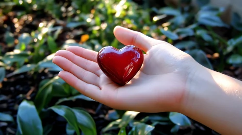 Heart Resting on Palm