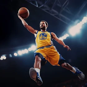 Athlete Shooting Basketball