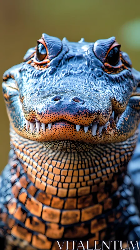 Alligator Close-up AI Image