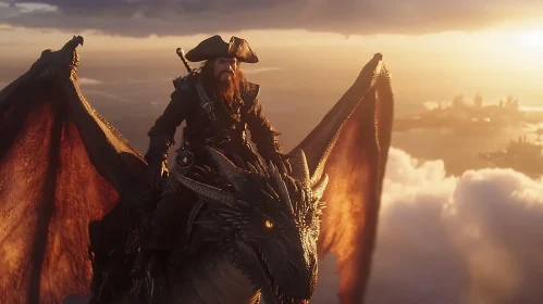 Dragon Rider Pirate Fantasy Art