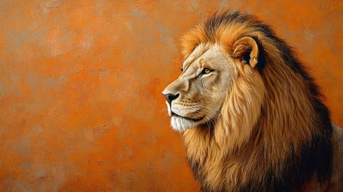 Regal Lion Portrait