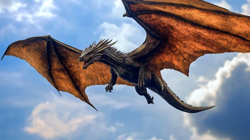 Dragon Soaring Through the Heavens