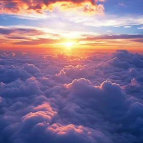 Sunset Above the Clouds