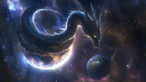 Cosmic Dragon Protector of Worlds