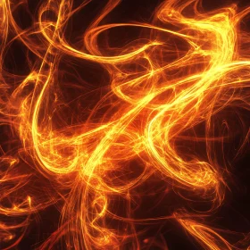 Abstract Flaming Swirls