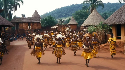 Celebration in an African Village