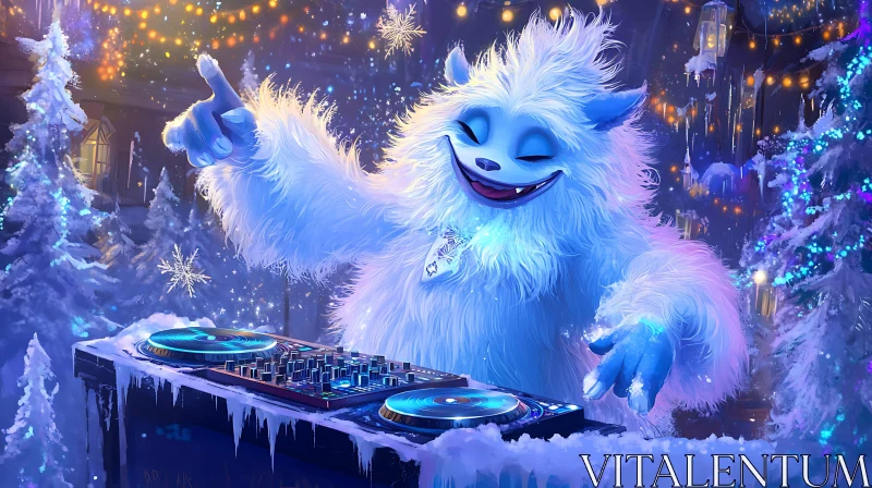 Snowy Beats AI Image