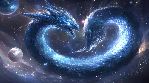 Space Dragon Coiled in the Universe