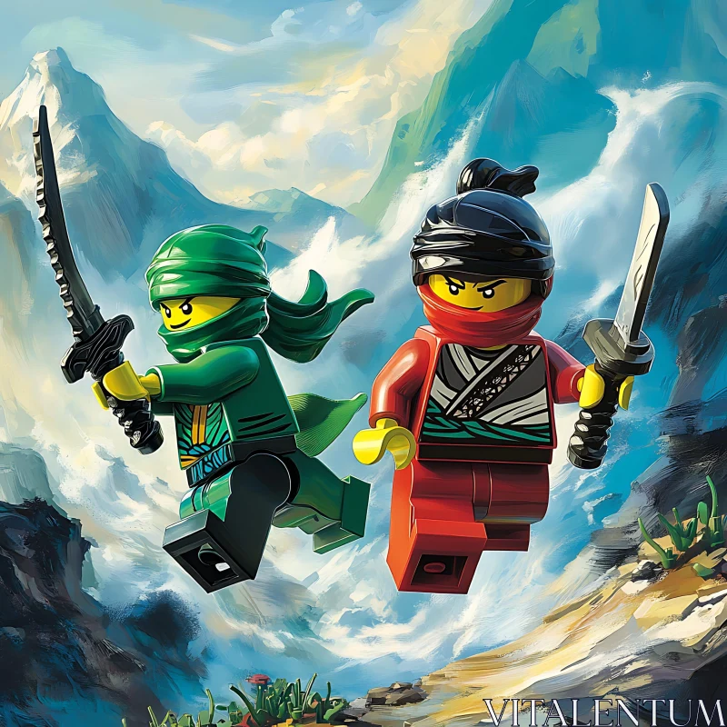 Lego Warriors AI Image