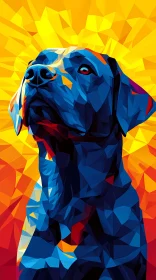 Geometric Dog Portrait