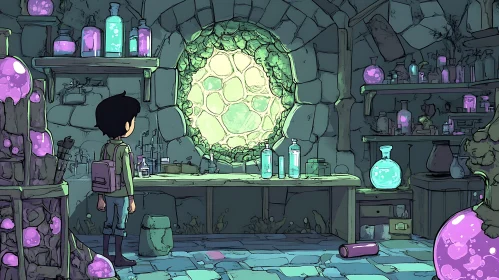 Magical Laboratory Scene