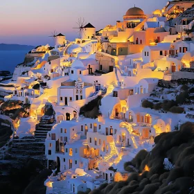 Greek Island White Houses