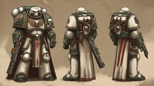 Armored Space Marine Character Design