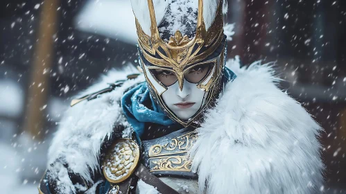 Snowy Warrior Portrait