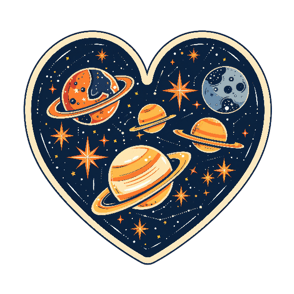 Heart of the Universe Tee POD Design