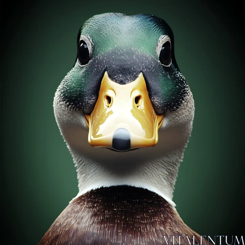 Detailed Duck Face Photography AI Image