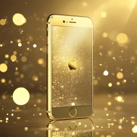 Golden iPhone Exuding Elegance