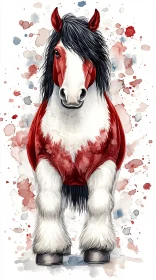 Artistic Equine Watercolor