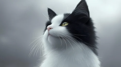 Serene Feline Gaze