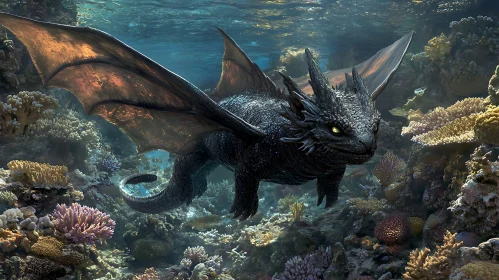 Underwater Dragon, Coral Reef Habitat