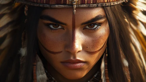 Native Woman Close-Up