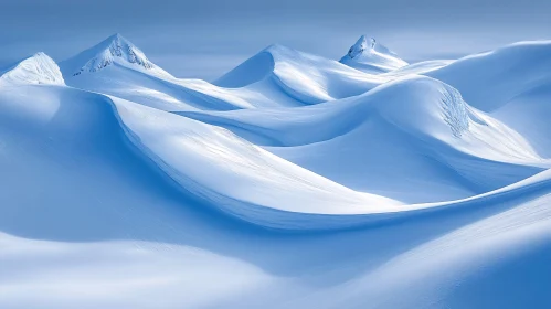 Tranquil Winter Mountain Landscape