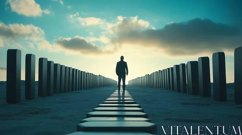 AI ART The Domino Walker