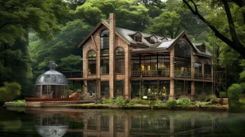 Enchanting Modern House in the Forest | Steampunk Inspired