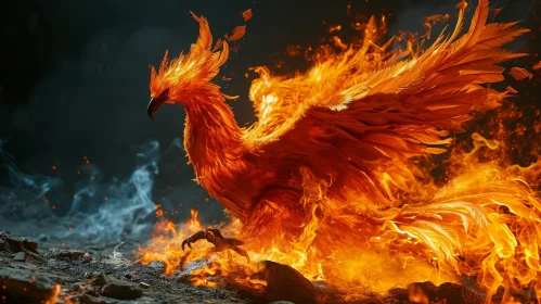 Phoenix Rising from the Ashes - A Powerful Symbol of Hope and Renewal