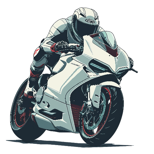 Sport Motorcycle Vector Illustration for T-Shirt Design POD Design