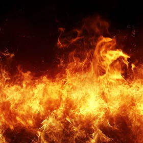 Dancing Flames in Fiery Hues