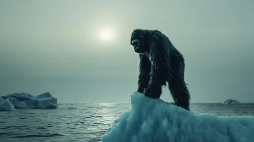 Ape on Ice Floe