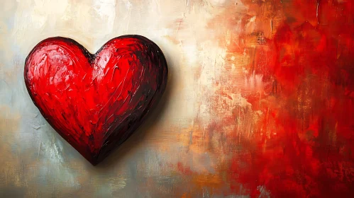 Abstract Heart Art: Romantic Expression