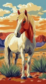 Desert Horse Art Scene