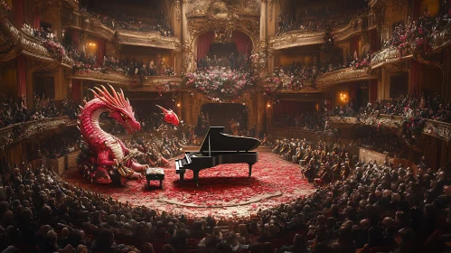 The Dragon Pianist in a Crowded Theater