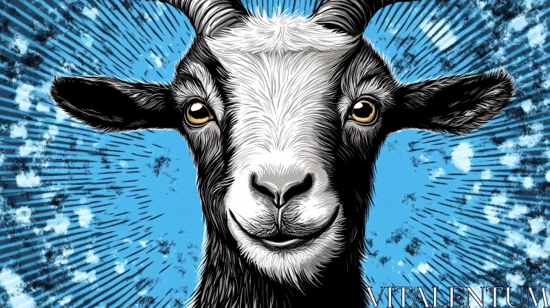 Abstract Goat Art AI Image